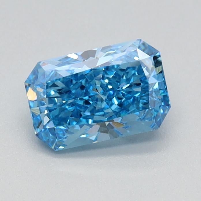 0.63 Ct. Fancy Vivid Blue Radiant Lab Grown Diamond