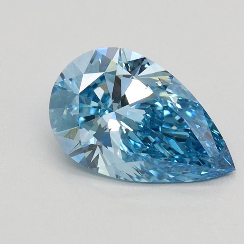 1.07 Ct. Fancy Vivid Blue Pear Lab Grown Diamond