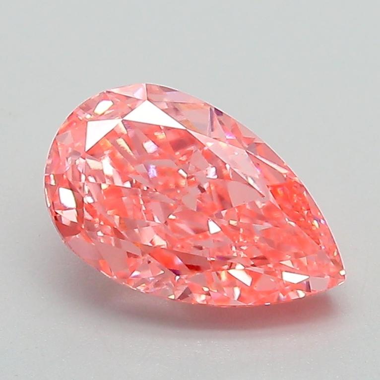 1.56 Ct. Fancy Vivid Pink Pear Lab Grown Diamond
