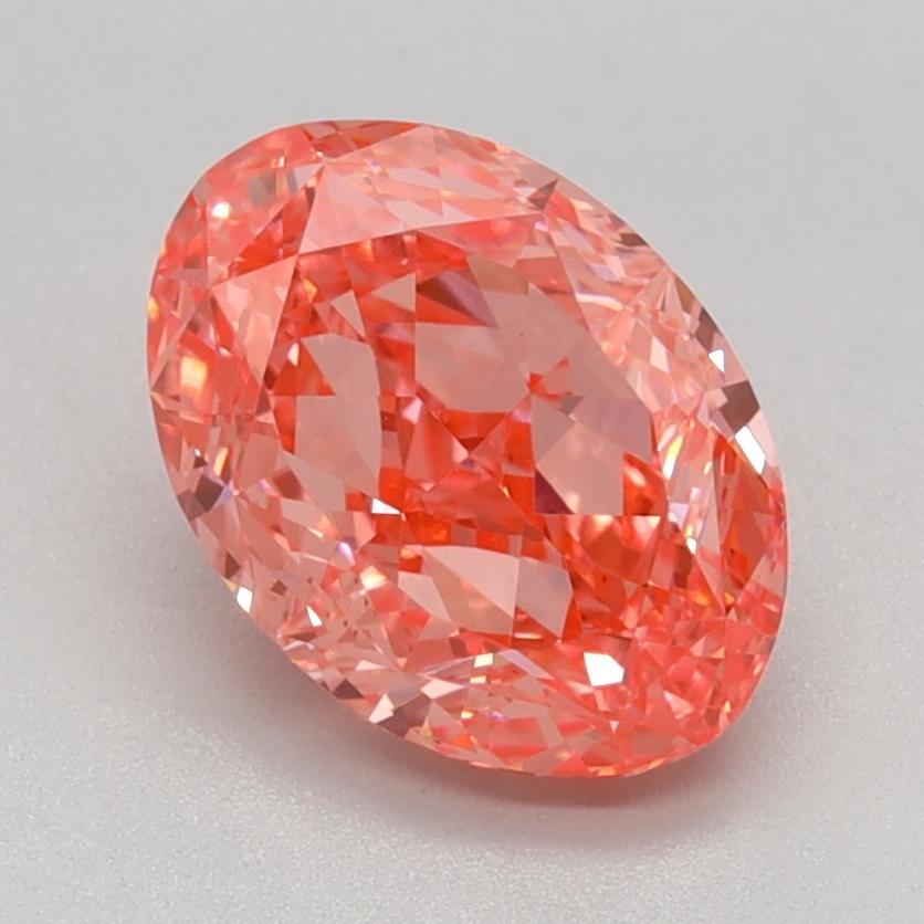1.52 Ct. Fancy Vivid  Pink Oval Lab Grown Diamond