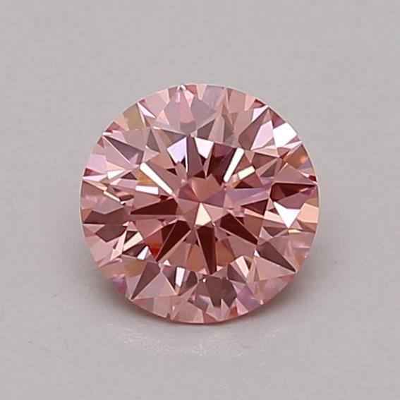 0.56 Ct. Fancy Vivid Pink Round Lab Grown Diamond