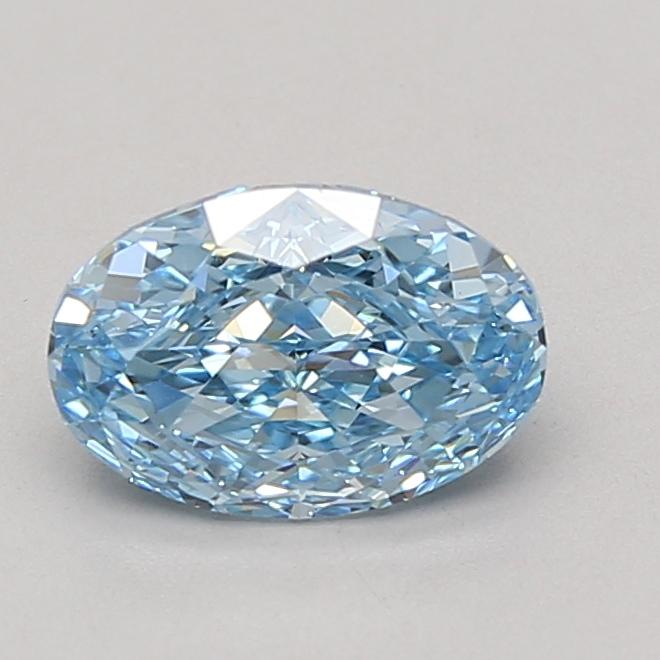 1.46 Ct. Fancy Vivid Blue Oval Lab Grown Diamond