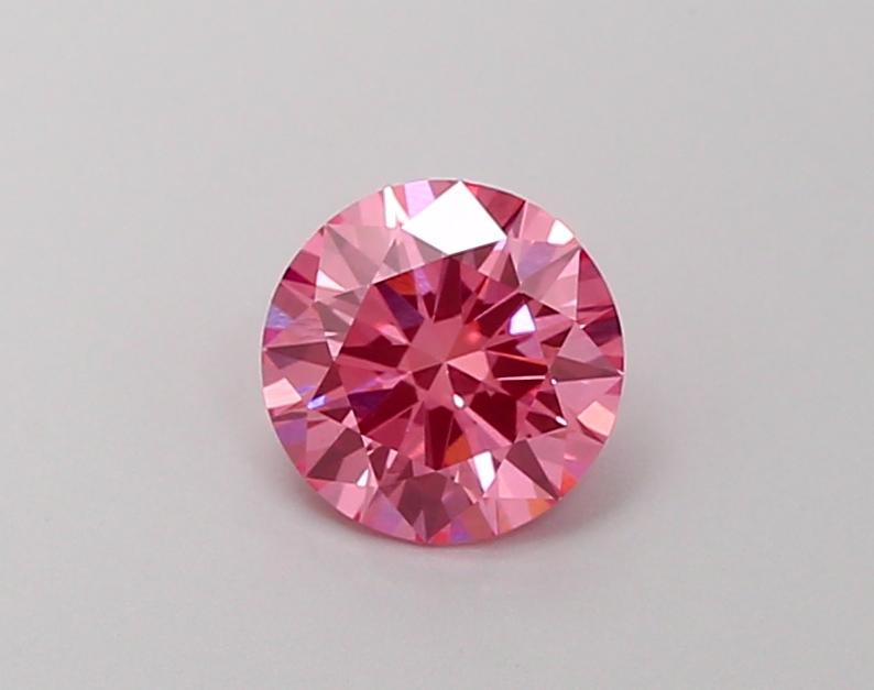 1.01 Ct. Fancy Vivid Pink Round Lab Grown Diamond