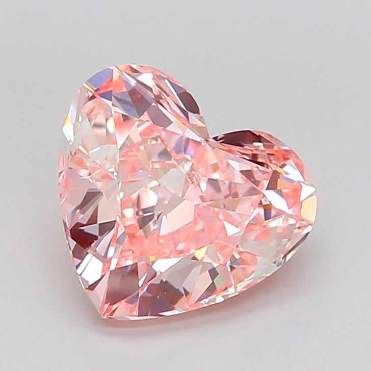 3.62 Ct. Fancy Intense Pink Heart Lab Grown Diamond