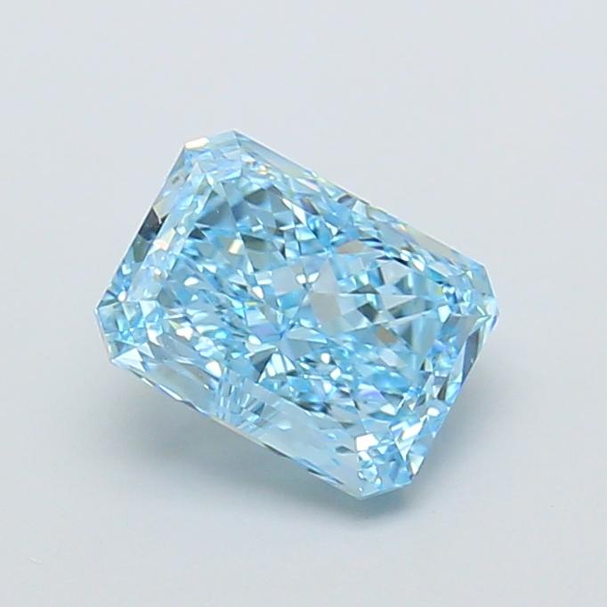 1.67 Ct. Fancy Vivid Blue Radiant Lab Grown Diamond