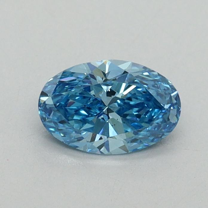 0.50 Ct. Fancy Vivid Blue Oval Lab Grown Diamond