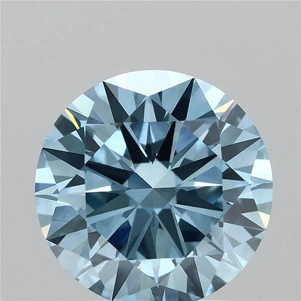 2.00 Ct. Fancy Vivid  Blue Round Lab Grown Diamond