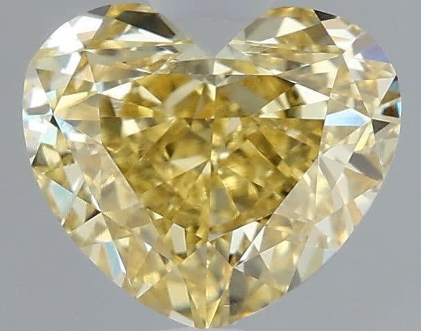 1.05 Ct. Fancy Intense Yellow Heart Lab Grown Diamond
