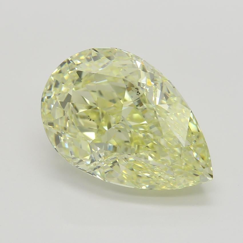 5.54 Ct. Fancy Light Yellow Pear Diamond