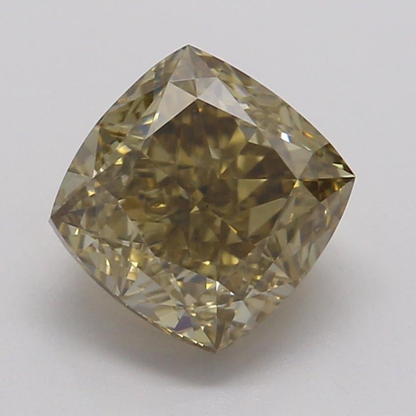 1.01 Ct. Fancy Dark Yellow-Brown Cushion Diamond