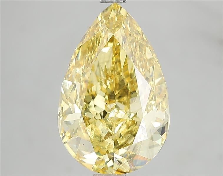 5.00 Ct. Fancy Vivid Yellow Pear Lab Grown Diamond