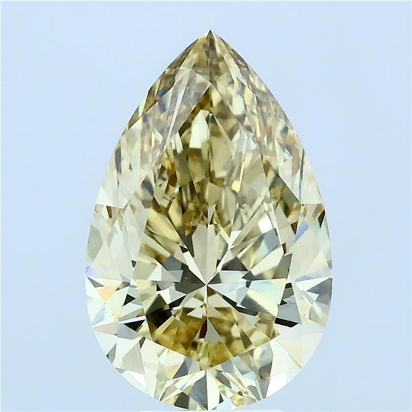 5.06 Ct. Fancy Yellow Pear Lab Grown Diamond