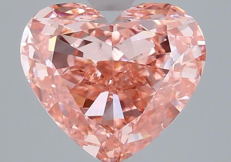 3.00 Ct. Fancy Vivid Pink Heart Lab Grown Diamond