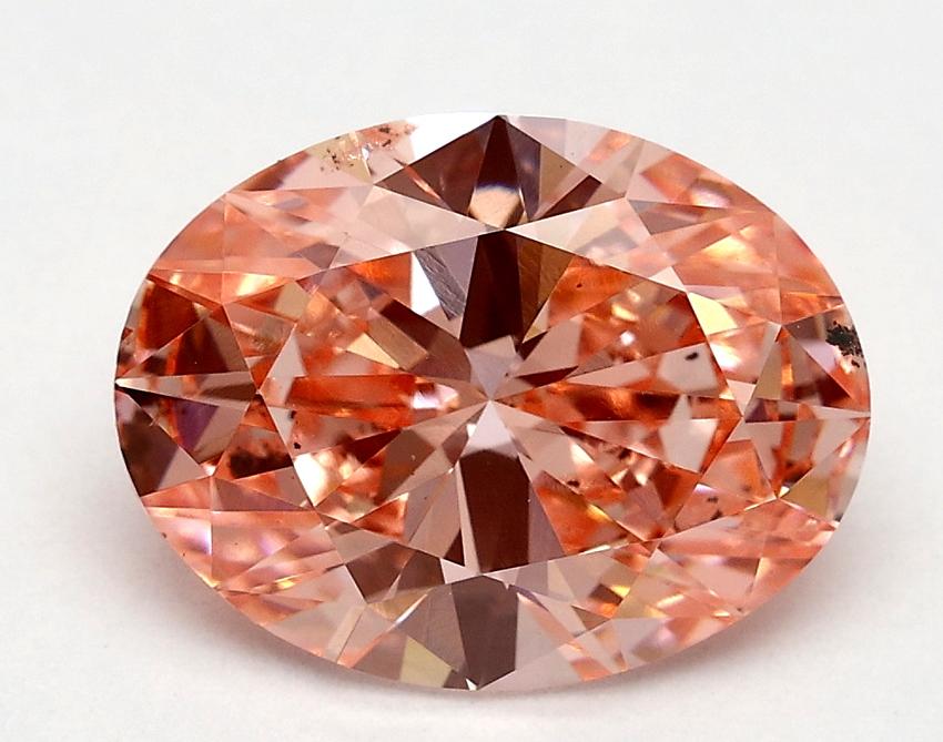 2.00 Ct. Fancy Vivid Pink Oval Lab Grown Diamond