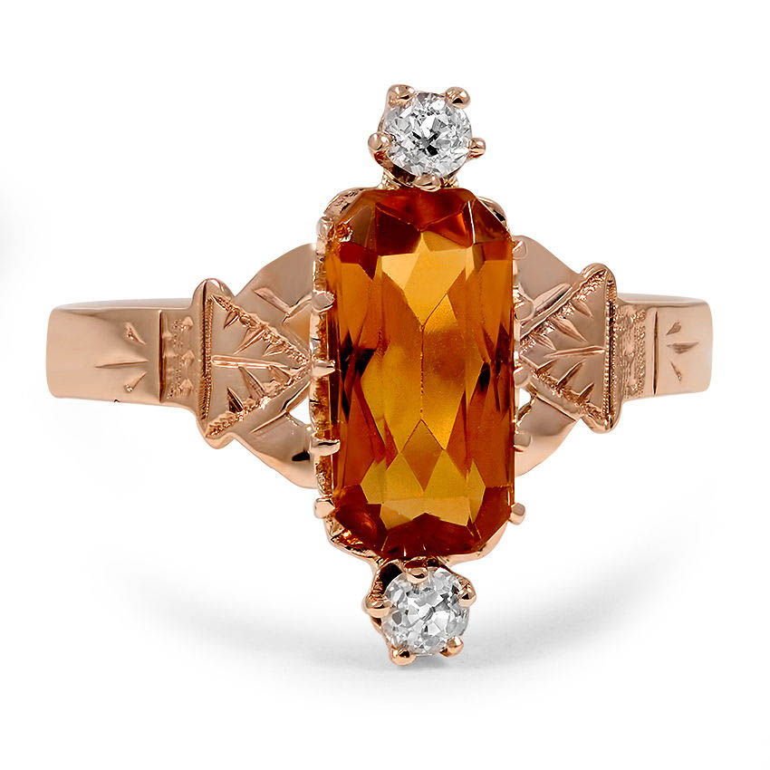 Victorian Citrine Vintage Ring