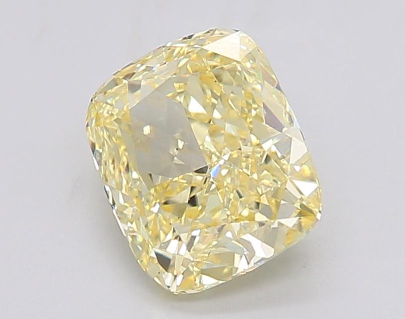 2.10 Ct. Fancy Intense Yellow Cushion Lab Grown Diamond