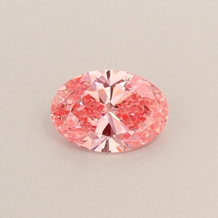 0.31 Ct. Fancy Vivid  Pink Oval Lab Grown Diamond
