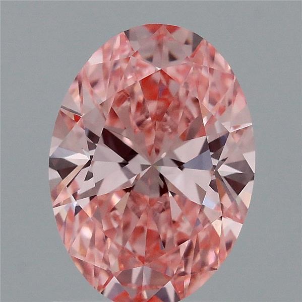 1.35 Ct. Fancy Vivid Pink Oval Lab Grown Diamond