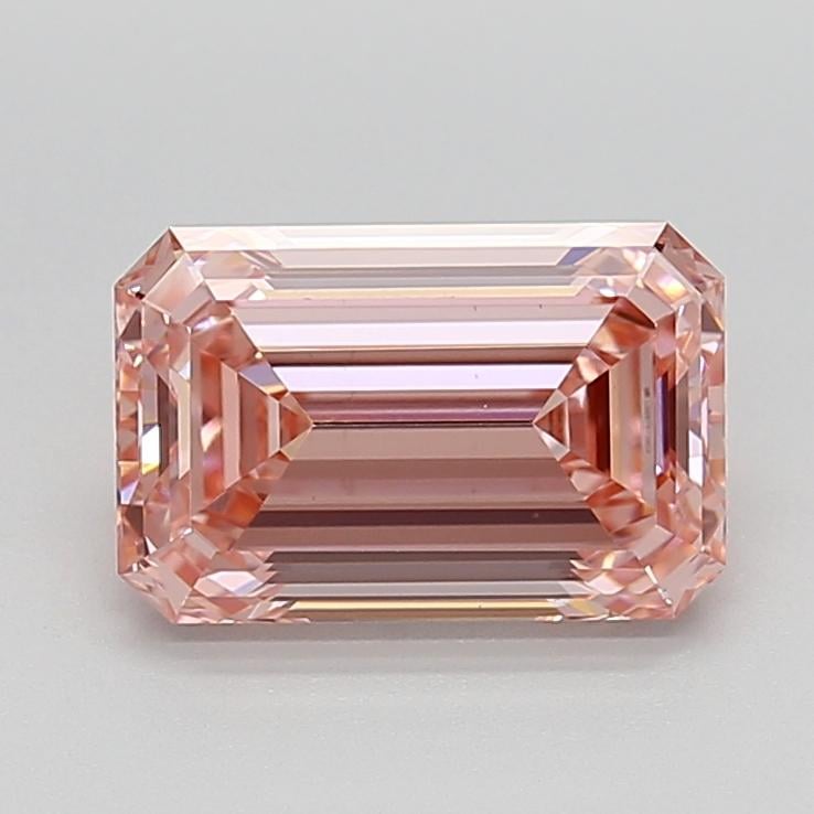 3.08 Ct. Fancy Intense  Pink Emerald Lab Grown Diamond