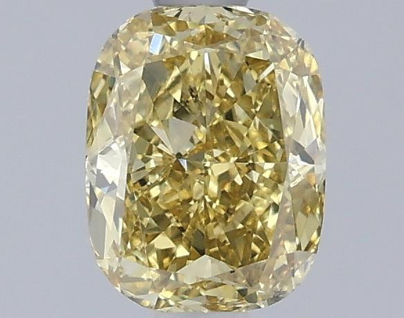 0.94 Ct. Fancy Intense Yellow Cushion Lab Grown Diamond