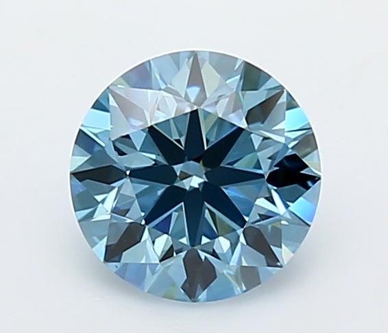 1.21 Ct. Fancy Vivid  Blue Round Lab Grown Diamond