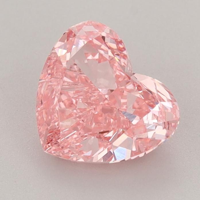 1.45 Ct. Fancy Vivid Pink Heart Lab Grown Diamond