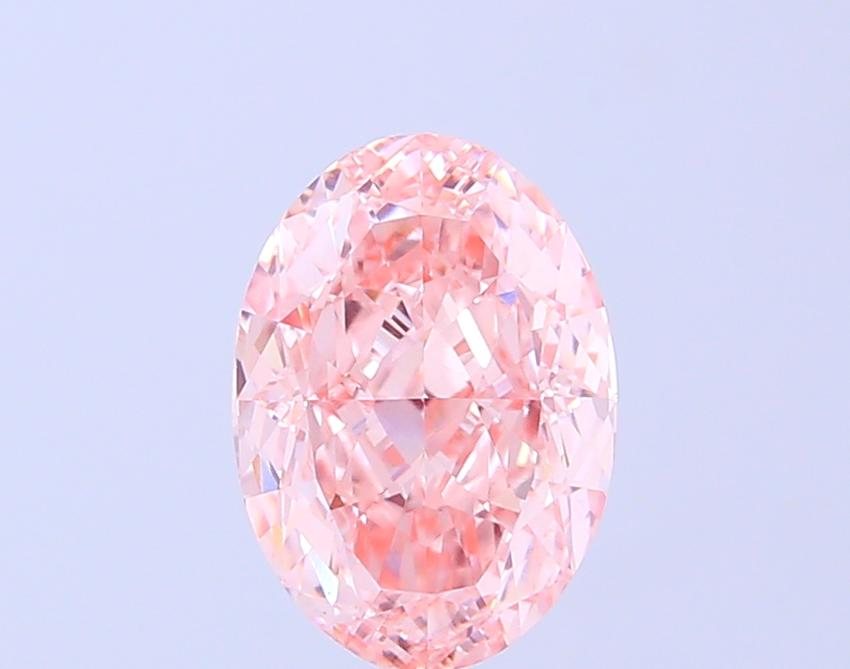 2.96 Ct. Fancy Vivid  Pink Oval Lab Grown Diamond