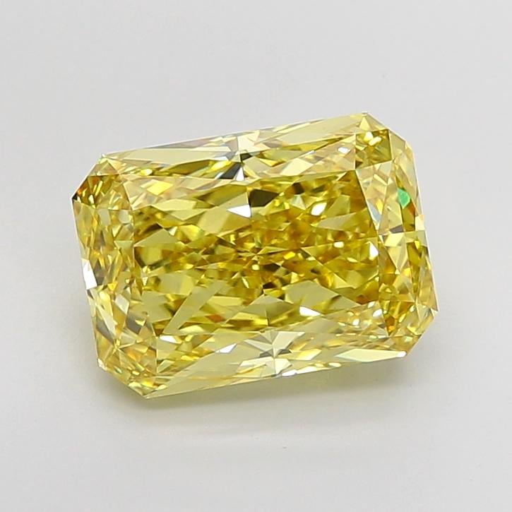 7.10 Ct. Fancy Vivid None Yellow Radiant Lab Grown Diamond