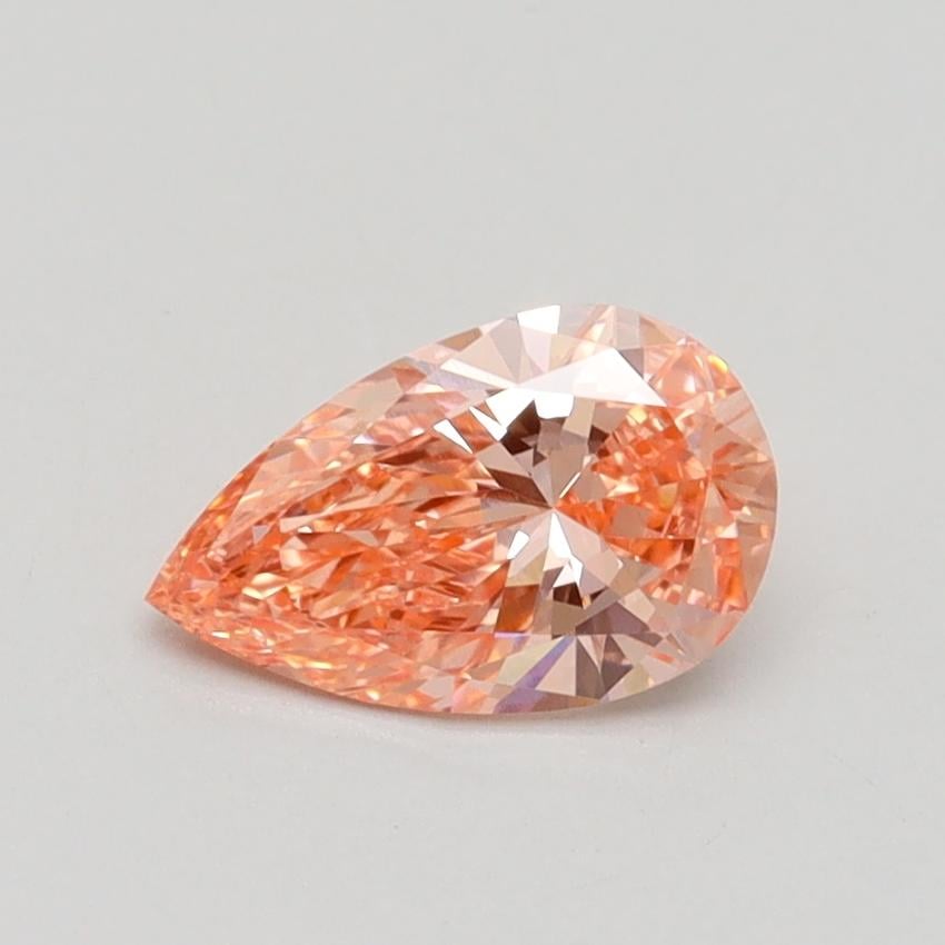 0.68 Ct. Fancy Intense Pink Pear Lab Grown Diamond