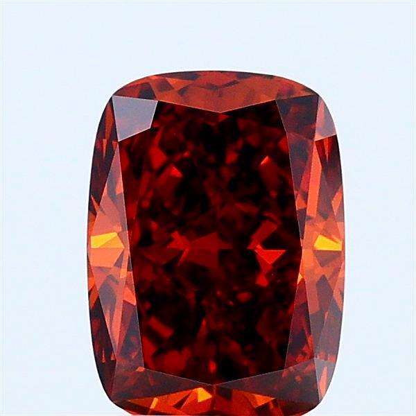 1.06 Ct. Fancy Deep  Orange Cushion Lab Grown Diamond