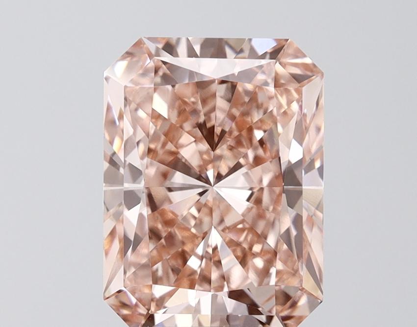 4.08 Ct. Fancy Vivid Pink Radiant Lab Grown Diamond