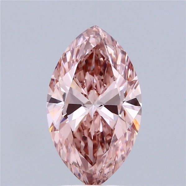 2.10 Ct. Fancy Intense Brownish Pink Marquise Lab Grown Diamond