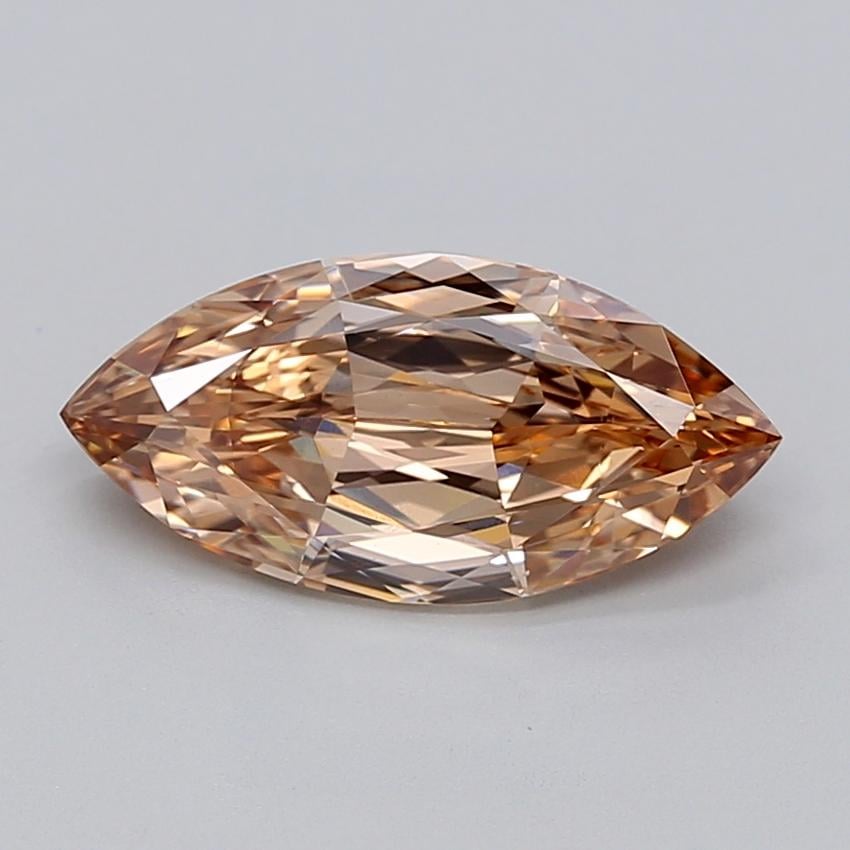 2.40 Ct. Light  Brown Marquise Lab Grown Diamond