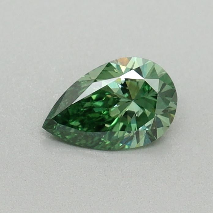 0.32 Ct. Fancy Vivid Green Pear Lab Grown Diamond