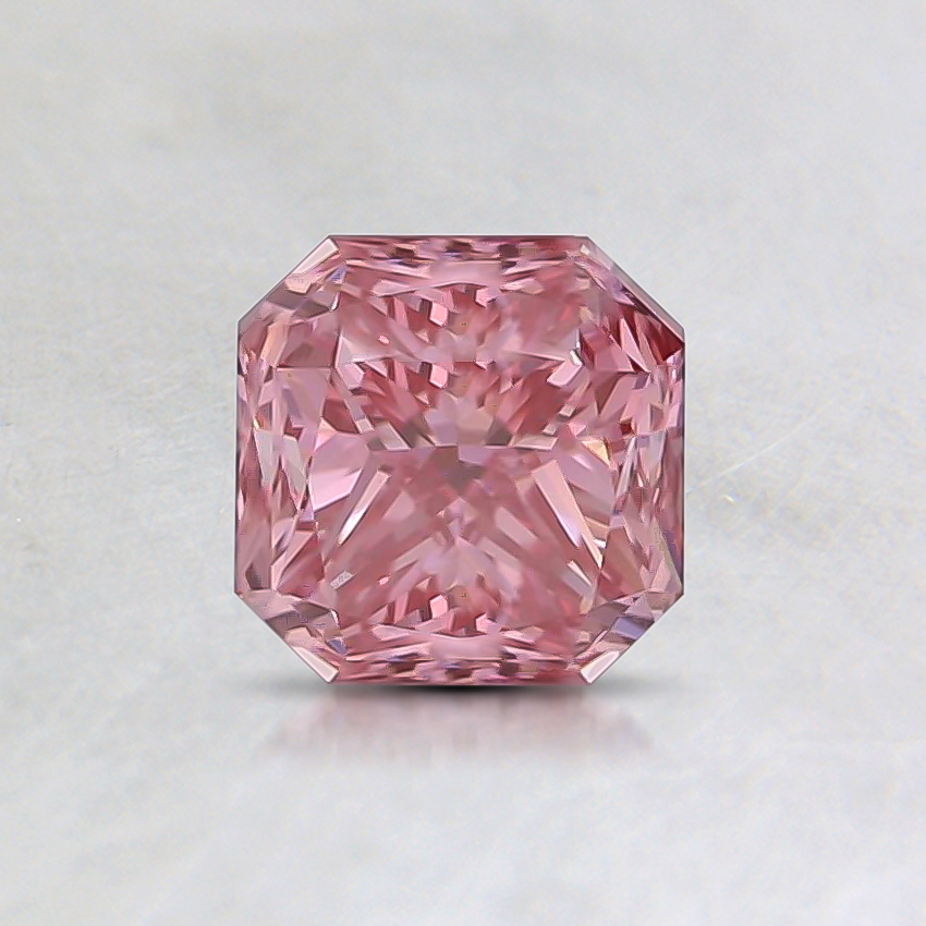 0.63 Ct. Fancy Vivid Pink Radiant Lab Grown Diamond