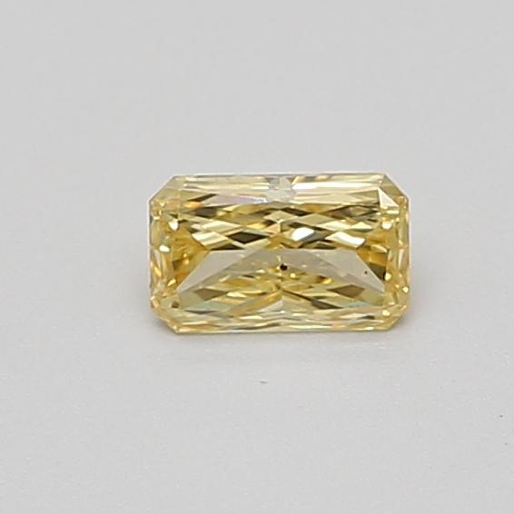 0.32 Ct. Fancy Vivid Yellow Radiant Lab Grown Diamond