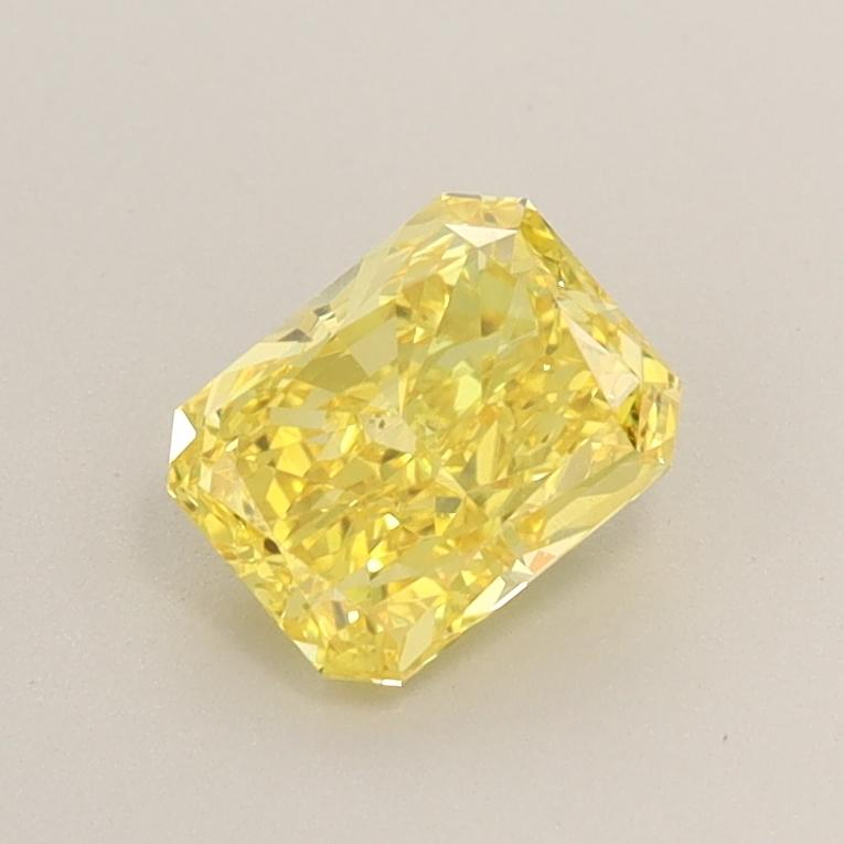 0.81 Ct. Fancy Vivid  Yellow Radiant Lab Grown Diamond