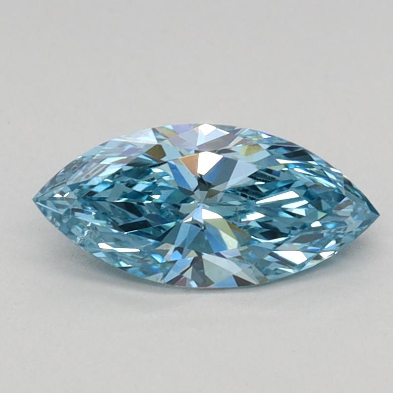 0.50 Ct. Fancy Vivid Blue Marquise Lab Grown Diamond