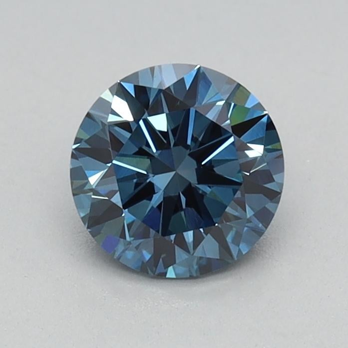0.50 Ct. Fancy Vivid Blue Round Lab Grown Diamond