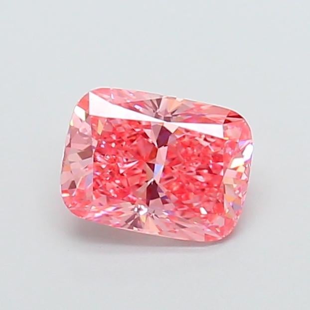 1.60 Ct. Fancy Vivid Pink Cushion Lab Grown Diamond