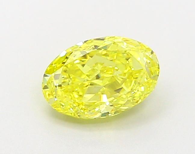 1.01 Ct. Fancy Vivid  Yellow Oval Lab Grown Diamond