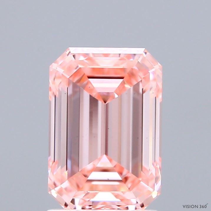 2.08 Ct. Fancy Intense Pink Emerald Lab Grown Diamond