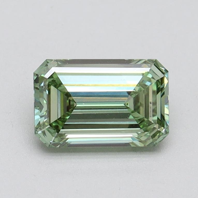0.90 Ct. Fancy Intense Green Emerald Lab Grown Diamond