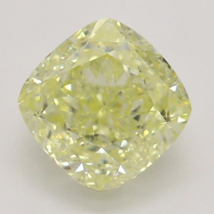 0.90 Ct. Fancy Yellow Cushion Diamond