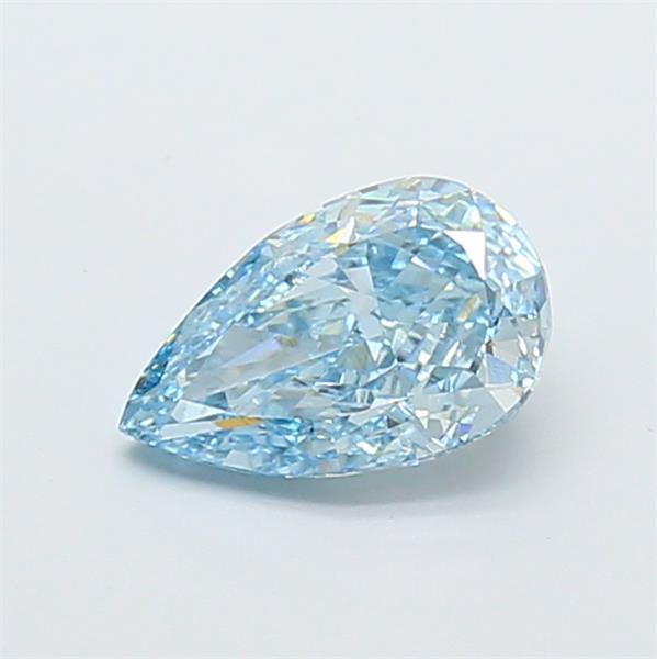 1.32 Ct. Fancy Vivid Blue Pear Lab Grown Diamond