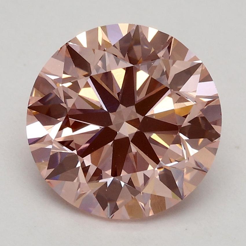 2.24 Ct. Fancy Intense Pink Round Lab Grown Diamond