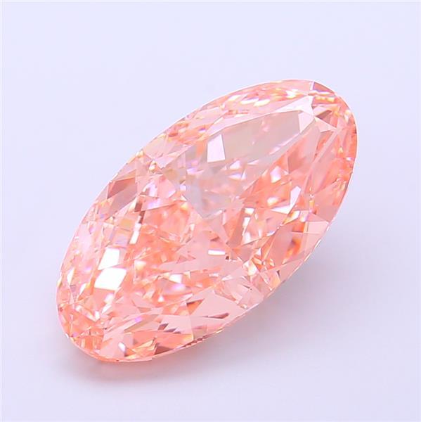 4.51 Ct. Fancy Vivid  Pink Oval Lab Grown Diamond