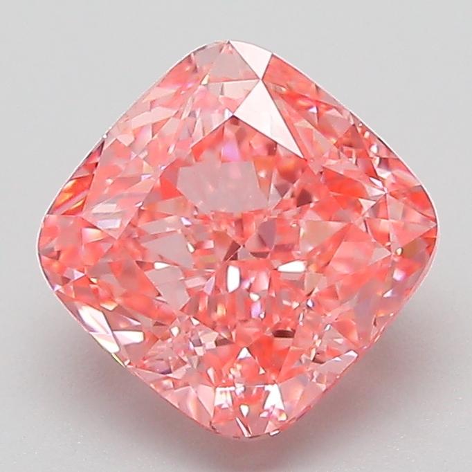 2.07 Ct. Fancy Pink Cushion Lab Grown Diamond