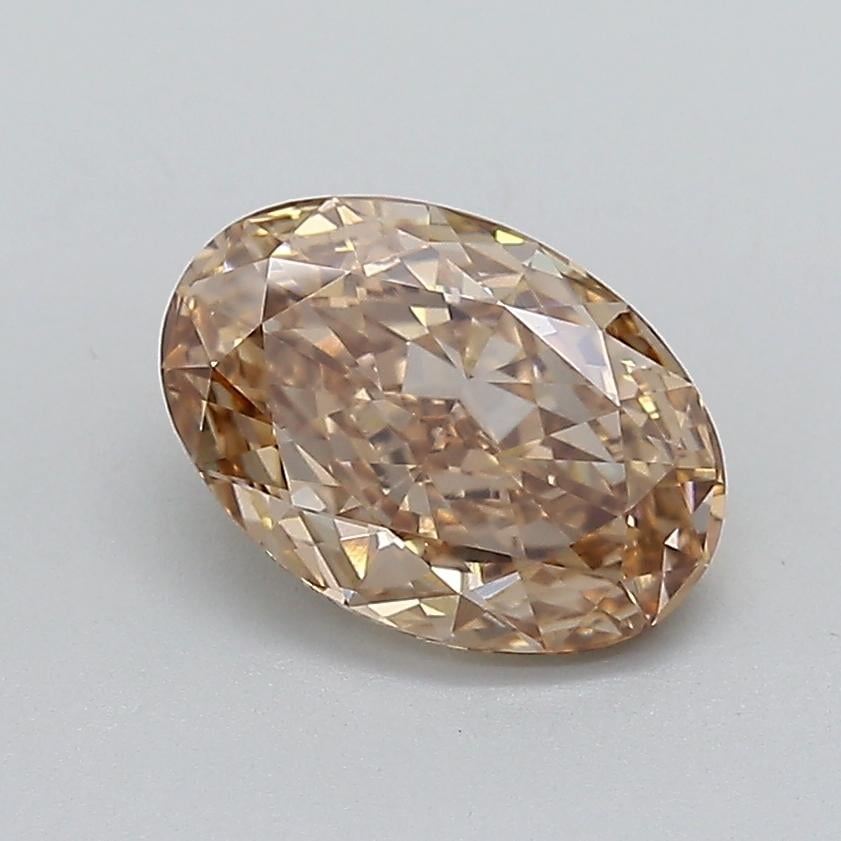 1.79 Ct. Fancy Light  Brown Oval Lab Grown Diamond