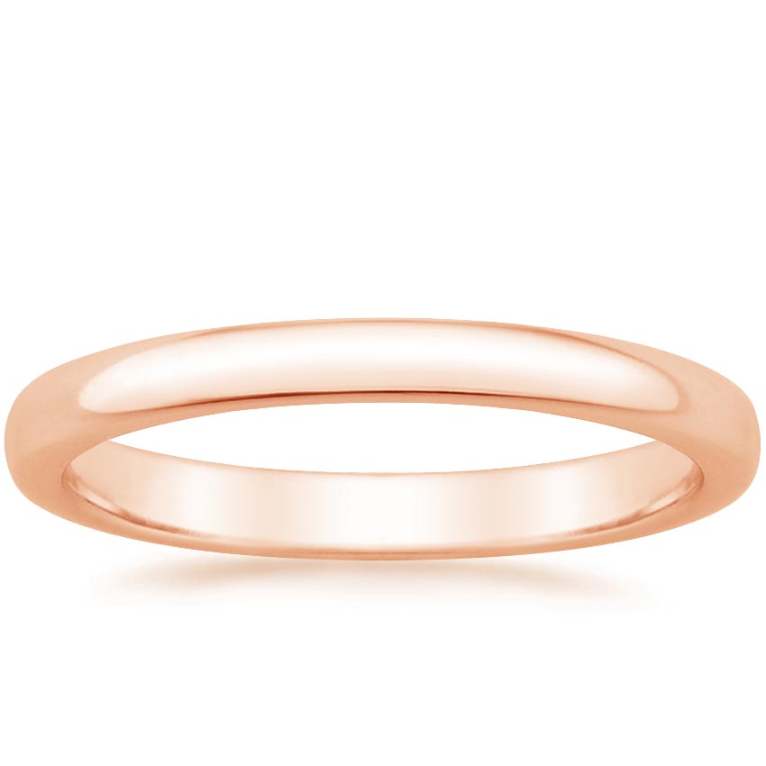 3mm Comfort Fit Women's Wedding Ring in 14K Rose Gold